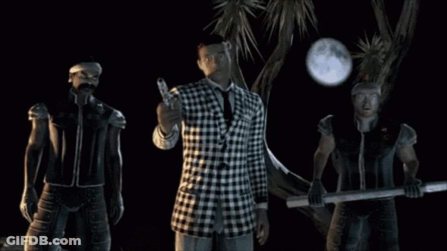 Men Guarding Game Was Rigged GIF
