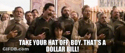 Men Hands On Chests Take Hat Off Boy GIF