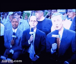 Men Holding Microphones In Front Of Crowd 4Gifs.com GIF