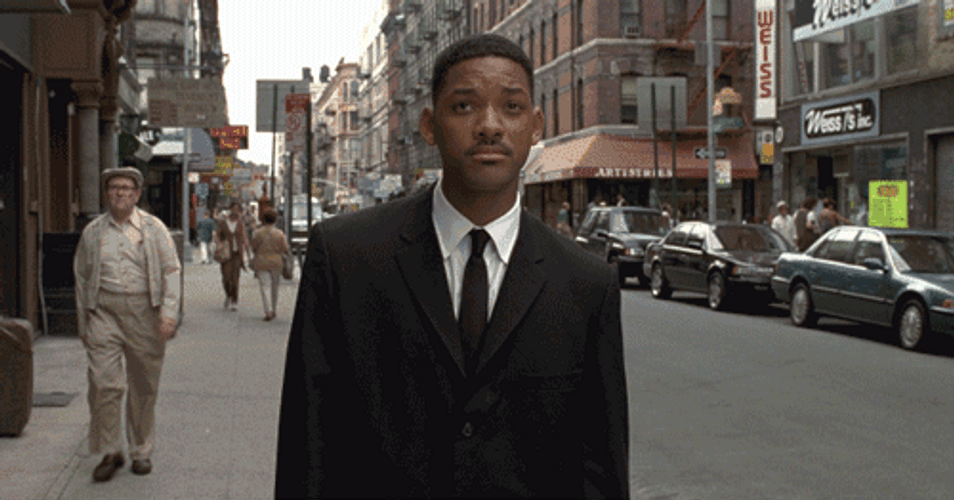Men In Black Amazed Expression GIF