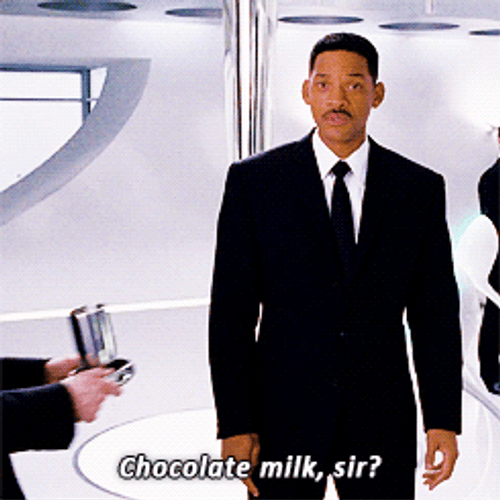 Men In Black Chocolate Milk GIF