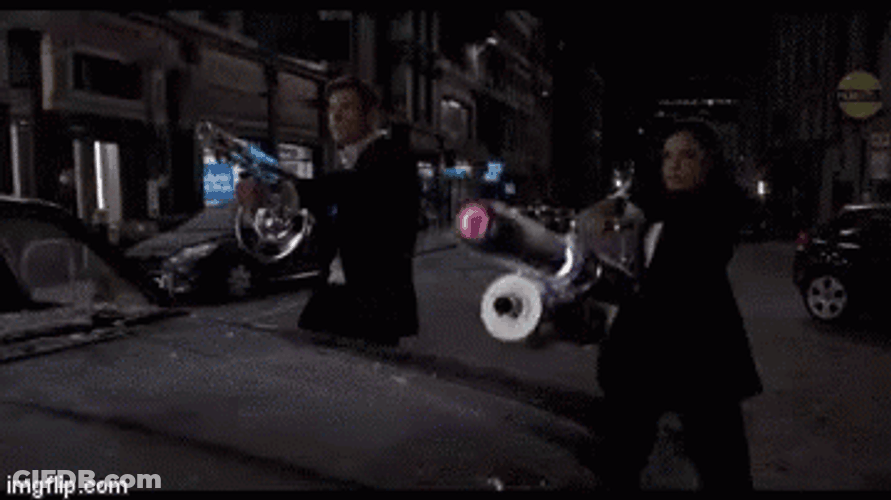 Men In Black Memory Eraser Fighting Back GIF
