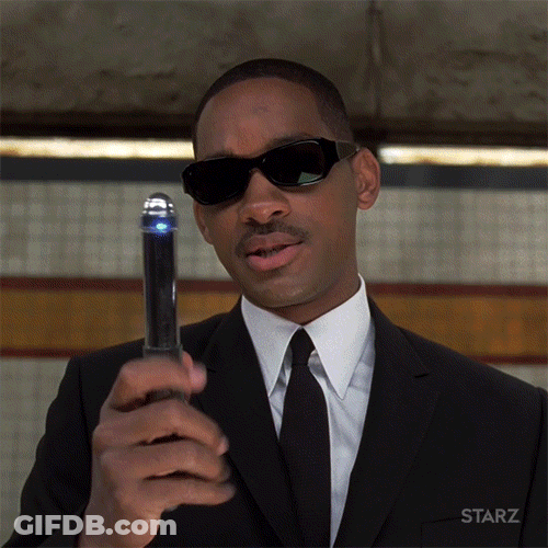 Men In Black Memory Eraser Say Cheese GIF