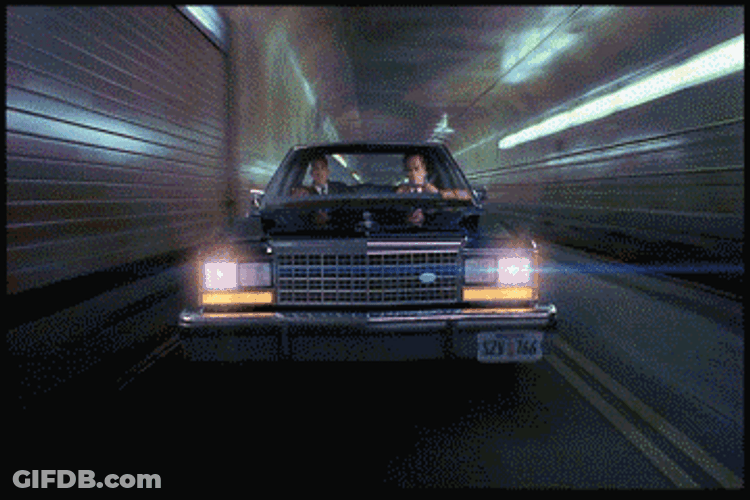 Men In Black Speeding Rocket Car GIF