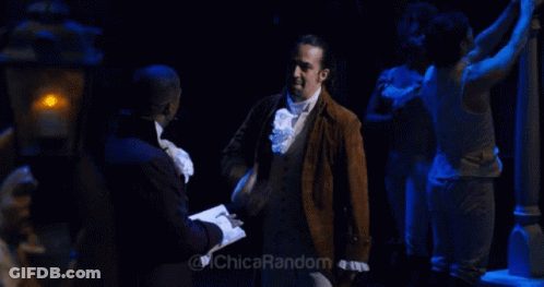 Men In Brown Suit Shaking Hands Chica Random GIF
