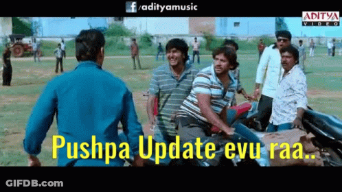 Men In Field One Says Pushpa Update Evu Raa GIF