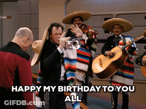 Men In Sombreros Playing Instruments Happy Birthday GIF