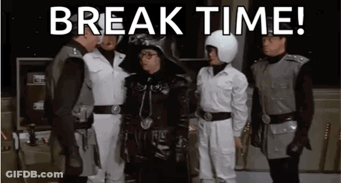 Men In Space Suits Break Time GIF