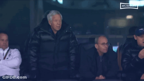 Men In Stadium Watching NFL Network GIF