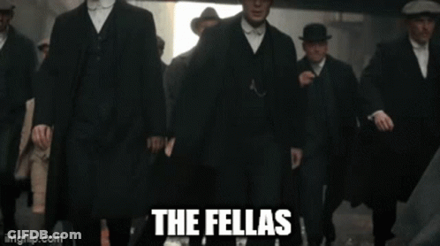 Men In Suits And Hats Walking The Fellas GIF