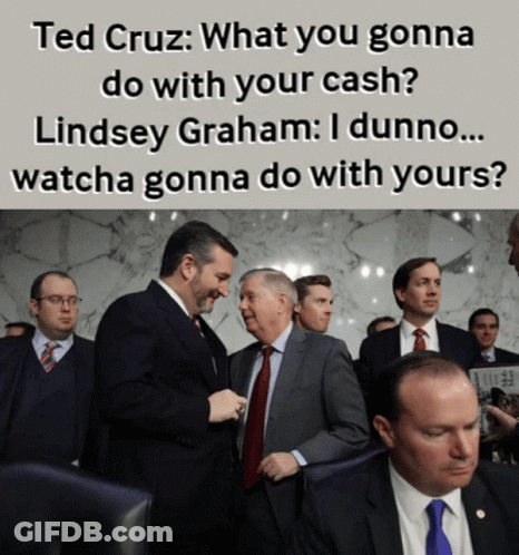 Men In Suits And Ties Saying Ted Cruz GIF