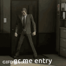 Men In Suits Dancing GC Me Entry GIF