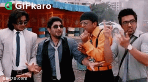 Men In Suits Making Funny Faces GIF