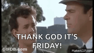 Men In Suits Saying Thank God It's Friday GIF
