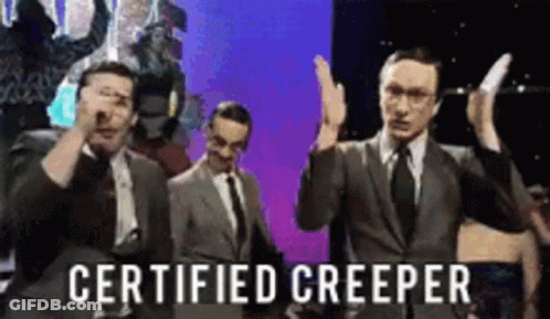 Men In Suits With Certified Creeper GIF