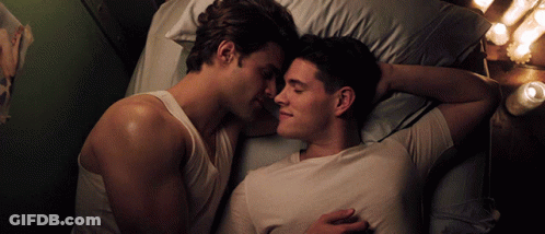 Men Lying On Bed With Eyes Closed GIF