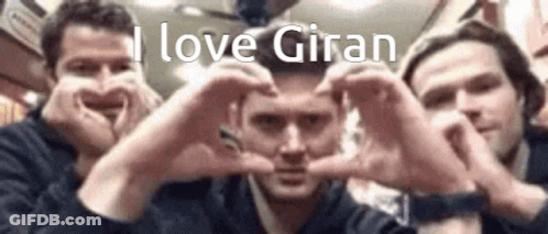 Men Making Heart Shape With Hands GIF