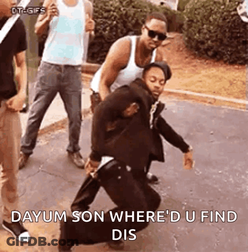 Men On Sidewalk One Carrying Another On Back GIF