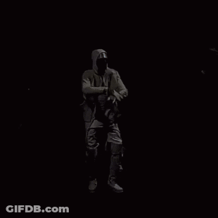 Men On Stage One In White Hoodie GIF