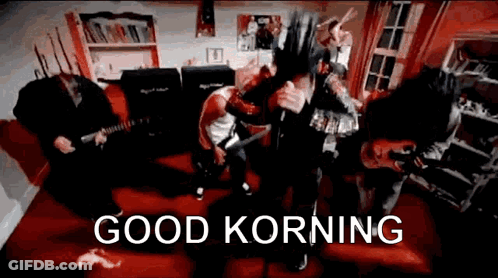 Men Playing Guitars And Singing Good Korning GIF