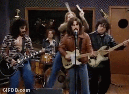 Men Playing Guitars And Singing In Recording Studio GIF