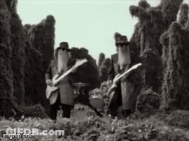 Men Playing Guitars In A Field GIF