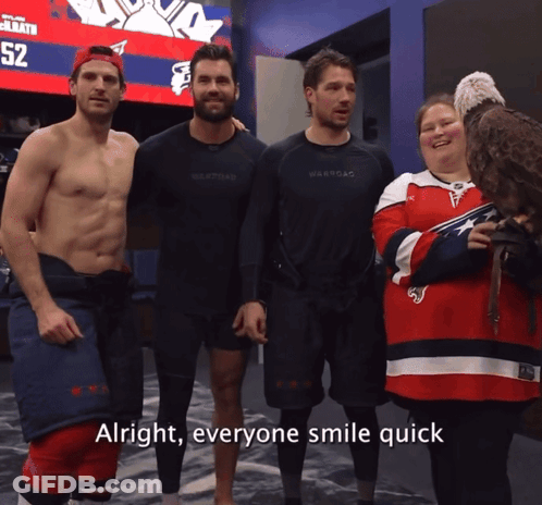 Men Posing With Woman Holding Eagle Alright Everyone Smile Quick GIF