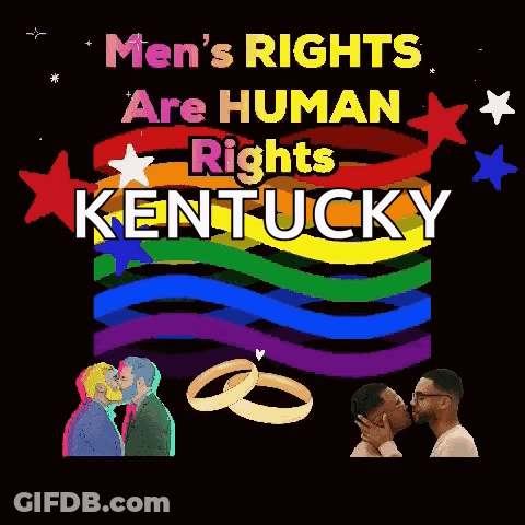 Men's Rights Are Human Rights Kentucky Poster GIF