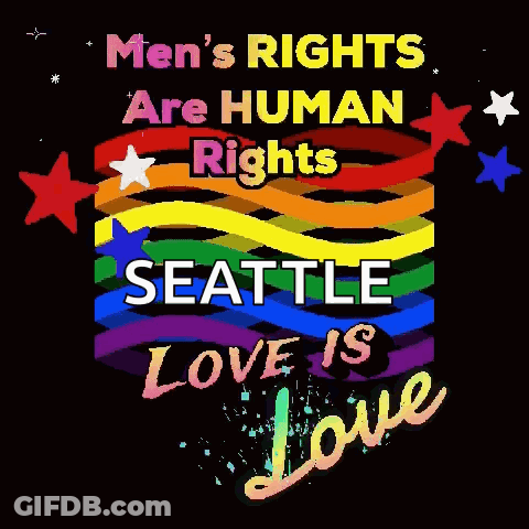 Men's Rights Are Human Rights Poster GIF