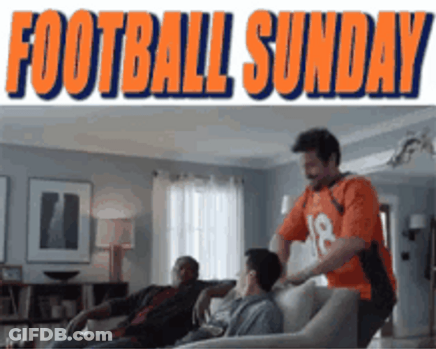 Men Separated Football Sunday Fun Clip GIF