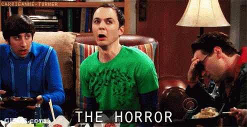Men Sitting Around Table Saying The Horror GIF