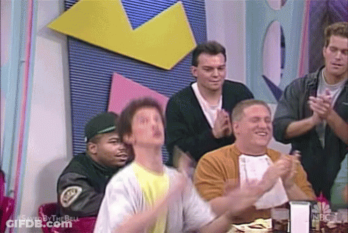 Men Sitting At Table Saved By The Bell GIF