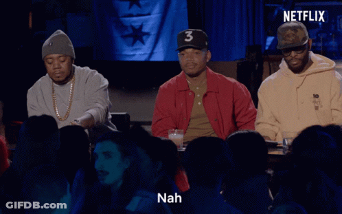 Men Sitting In Front Of Netflix Sign GIF