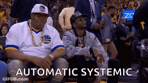 Men Sitting In Stands At Basketball Game GIF