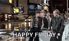 Men Sitting On Bench By Road GIF
