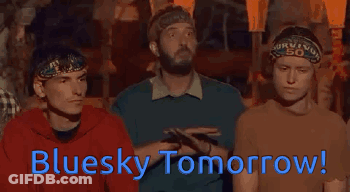 Men Sitting Together Bluesky Tomorrow GIF