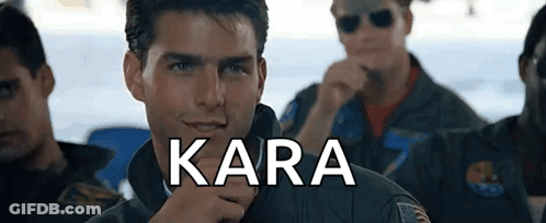 Men Sitting Together With Kara Face GIF