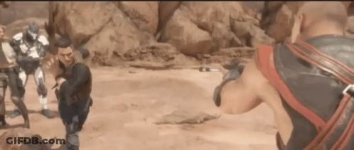 Men Standing In Desert GIF