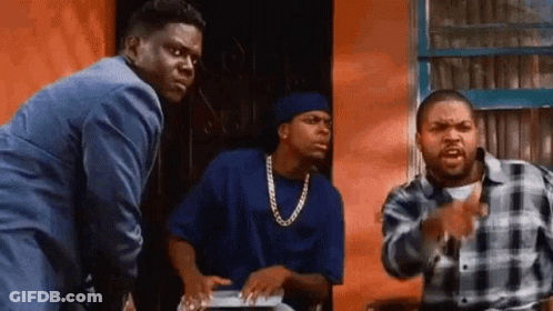 Men Standing In Front Of Door GIF
