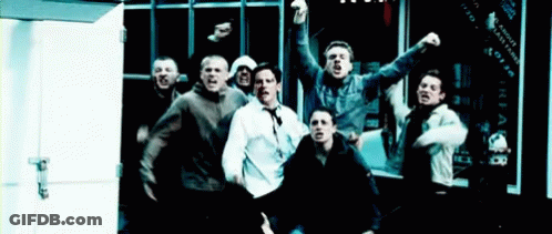 Men Standing In Front Of No Parking Sign GIF