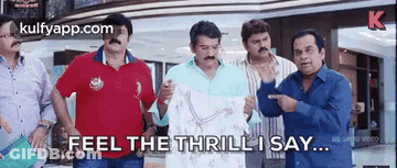 Men Standing In Mall With Paper GIF