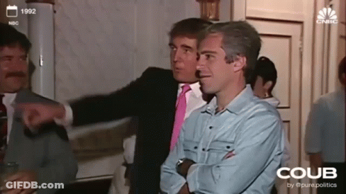 Men Standing In Room With CNBC GIF