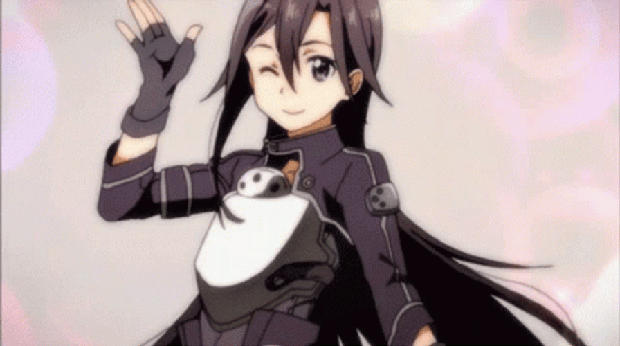 Men Staring At Girl Kirito GIF