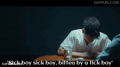 Men Talking Sick Boy Sick Boy Bitten Tick GIF
