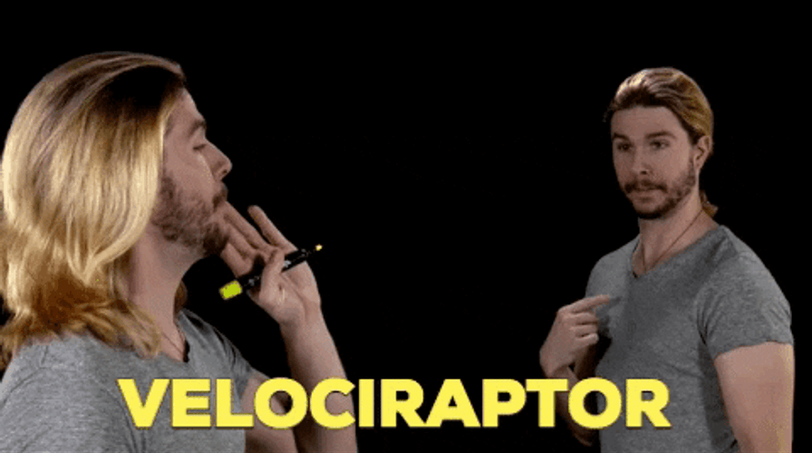 Men Velociraptor Impact On History GIF