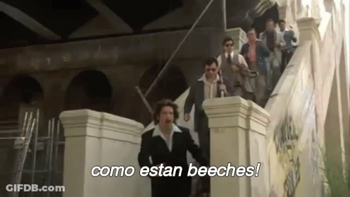 Men Walking Down Stairs Como Estan Beeches GIF