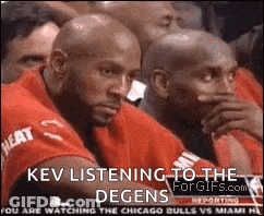 Men Watching Basketball And One Listening To Degens GIF