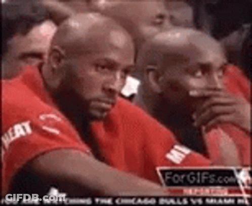 Men Watching Basketball Game In Stadium GIF