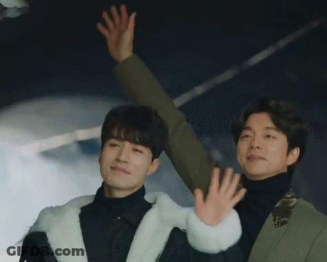 Men Waving Hands In Air GIF