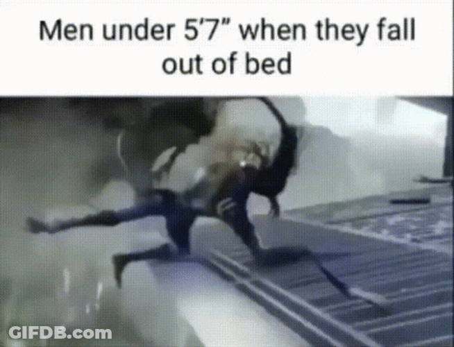 Men When They Fall Out Of Bed GIF